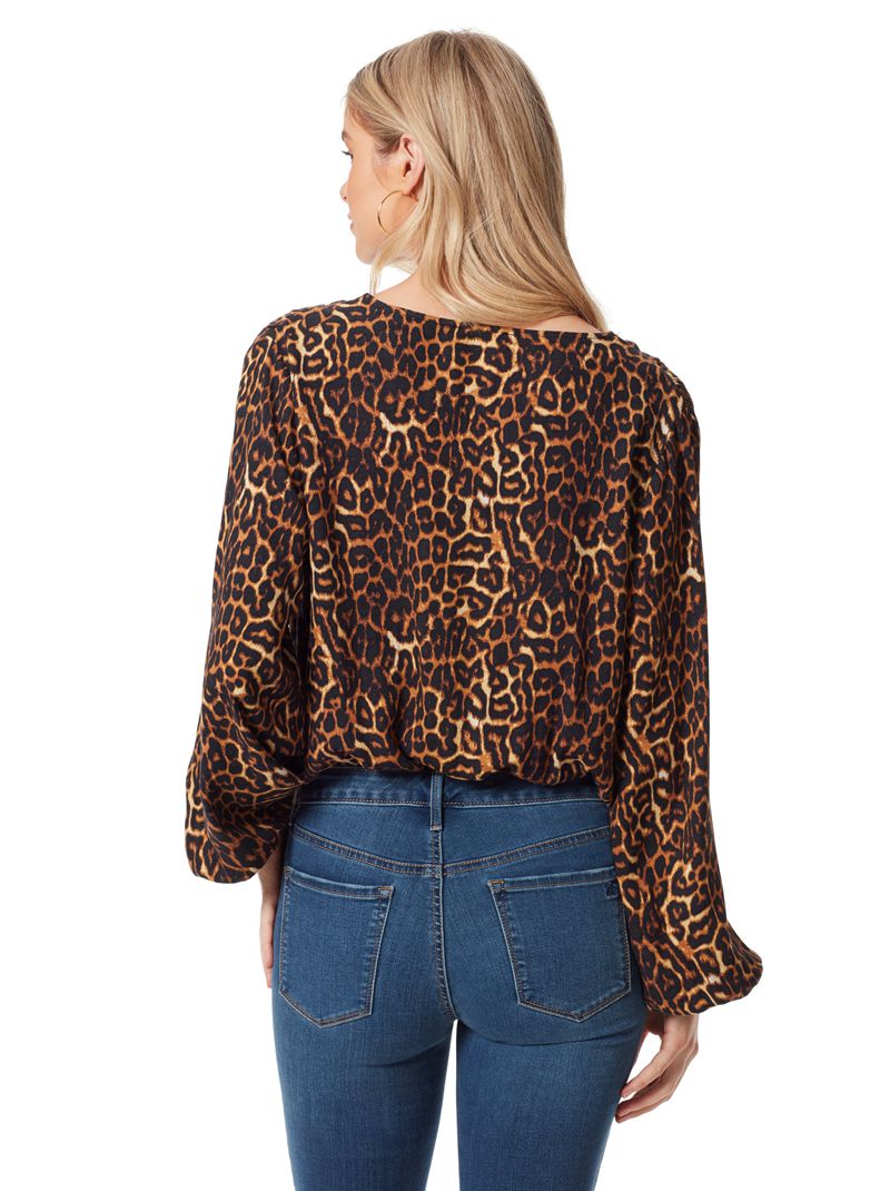 Tops Jessica Simpson Arya Feminino Leopardo | 25197VLRF