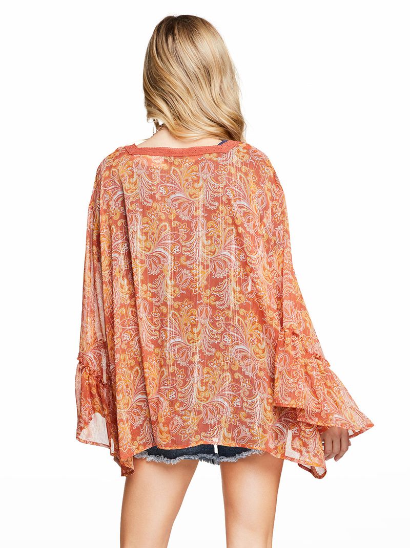 Tops Jessica Simpson B Feminino Laranja | 06895WLOX