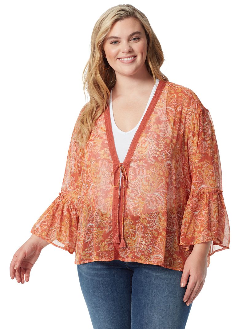 Tops Jessica Simpson B Feminino Laranja | 06895WLOX