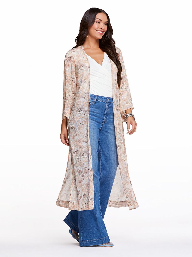 Tops Jessica Simpson Blakely Duster Feminino Multicoloridas | 32485FBUN