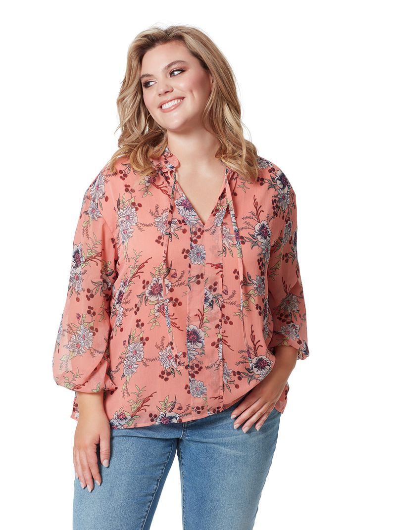 Tops Jessica Simpson Celeste Feminino Marrom | 61025FCQX