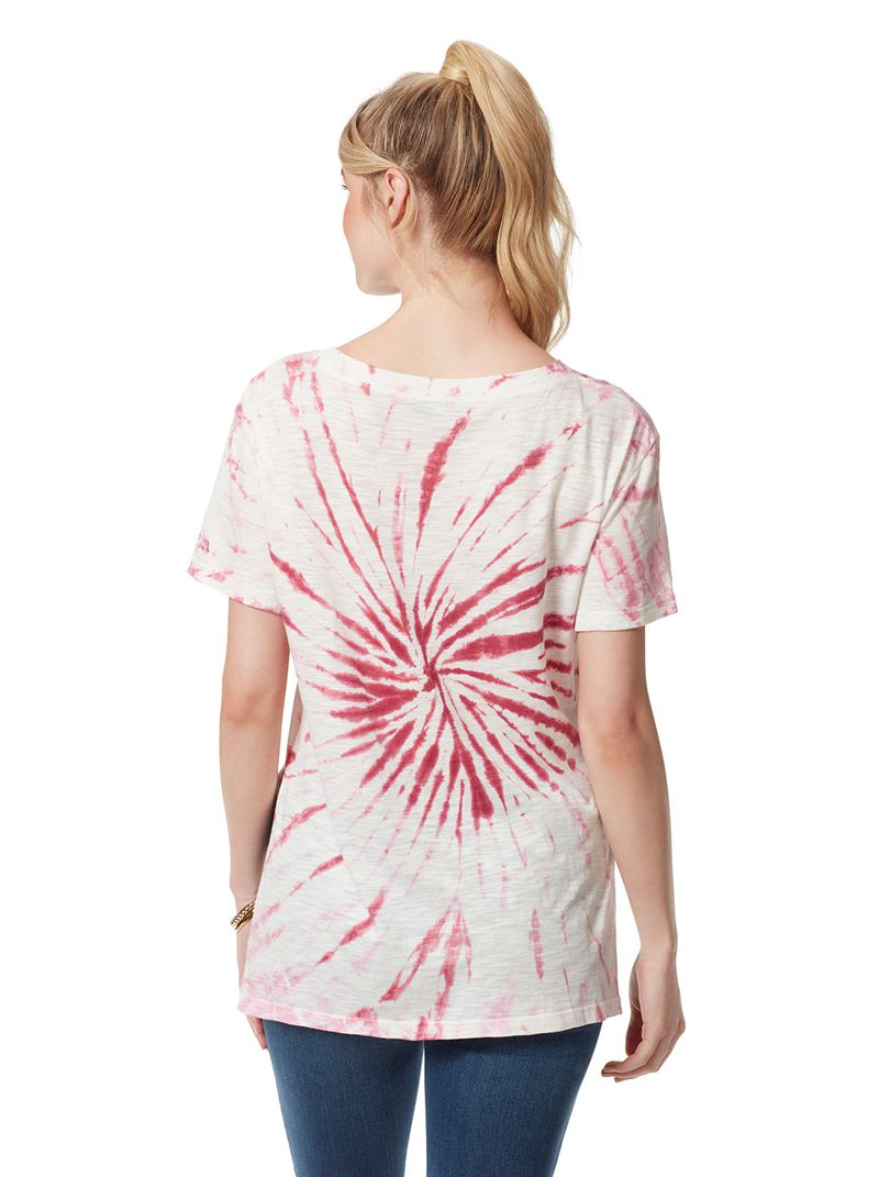 Tops Jessica Simpson Chelsea Graphic Feminino Branco Vermelhas | 71458VUJN