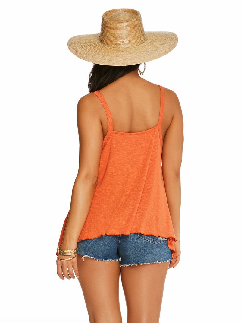 Tops Jessica Simpson Gwen Feminino Laranja Vermelhas | 49372BANI