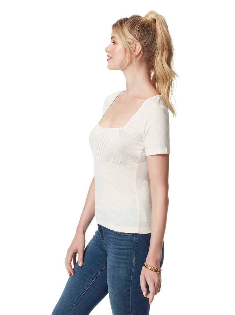 Tops Jessica Simpson Jordyn Sweetheart Feminino Branco | 78912EYDO