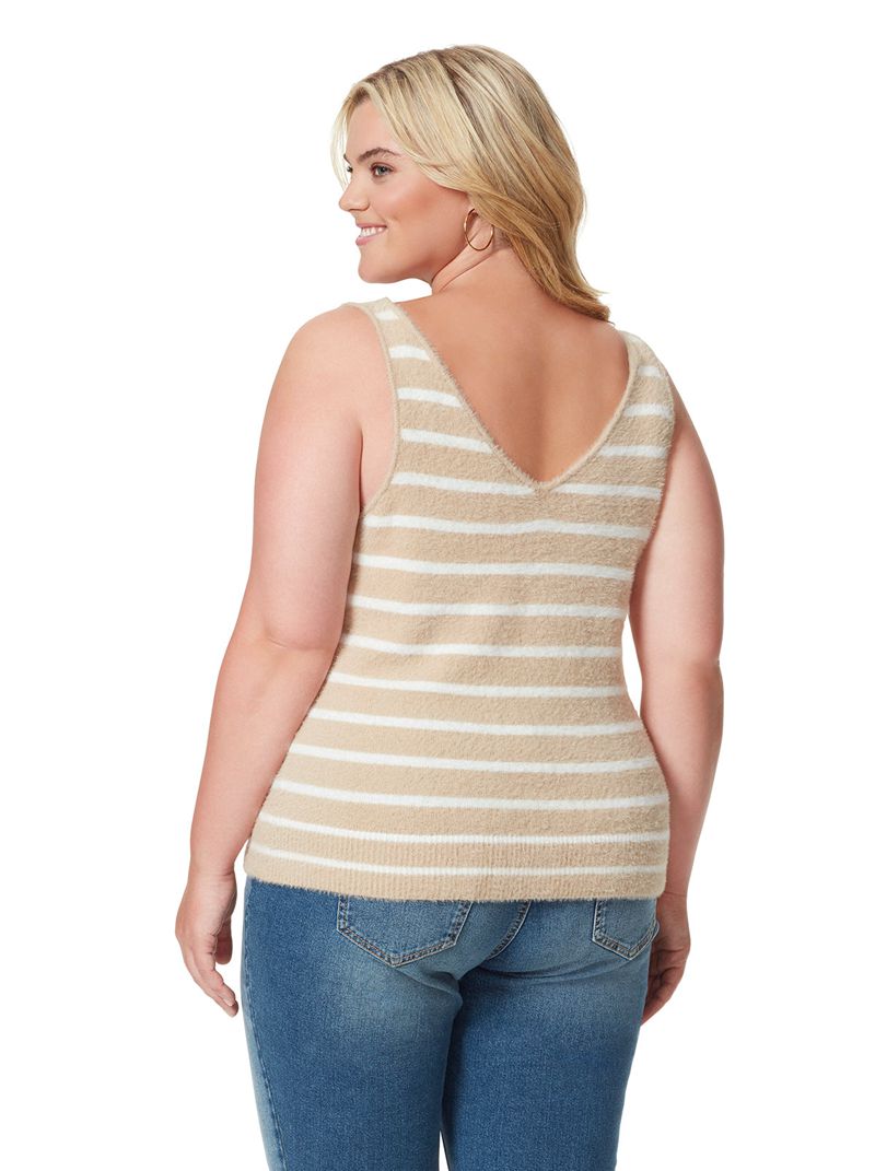 Tops Jessica Simpson Kamilah Feminino Branco Cinzentas | 94530XLWE