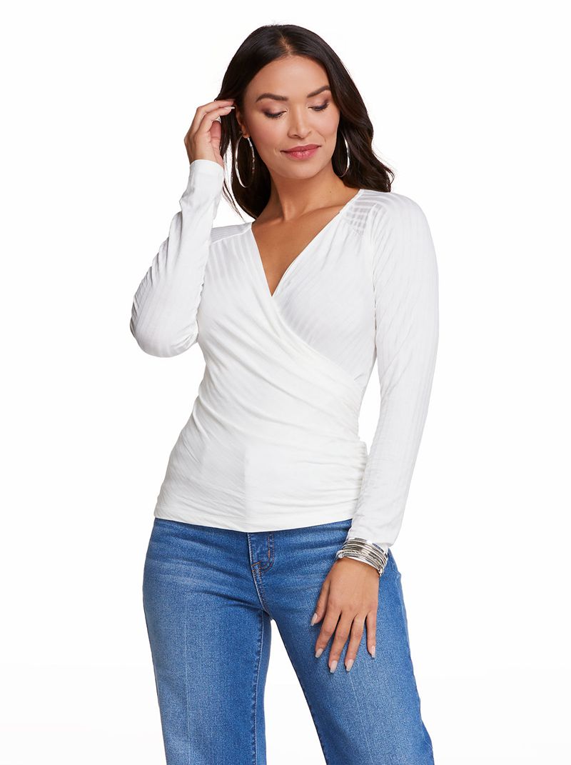 Tops Jessica Simpson Kiki Feminino Branco | 28754LIGF