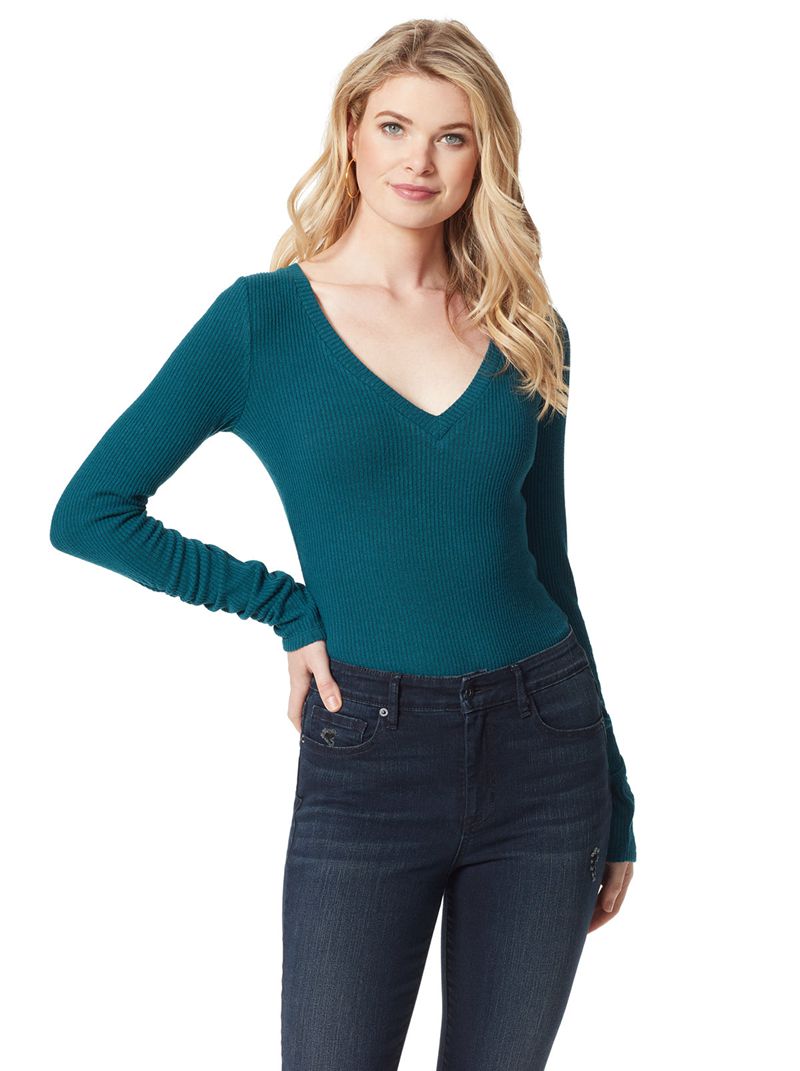 Tops Jessica Simpson Kira Feminino Turquesa Escuro | 74692QEFI