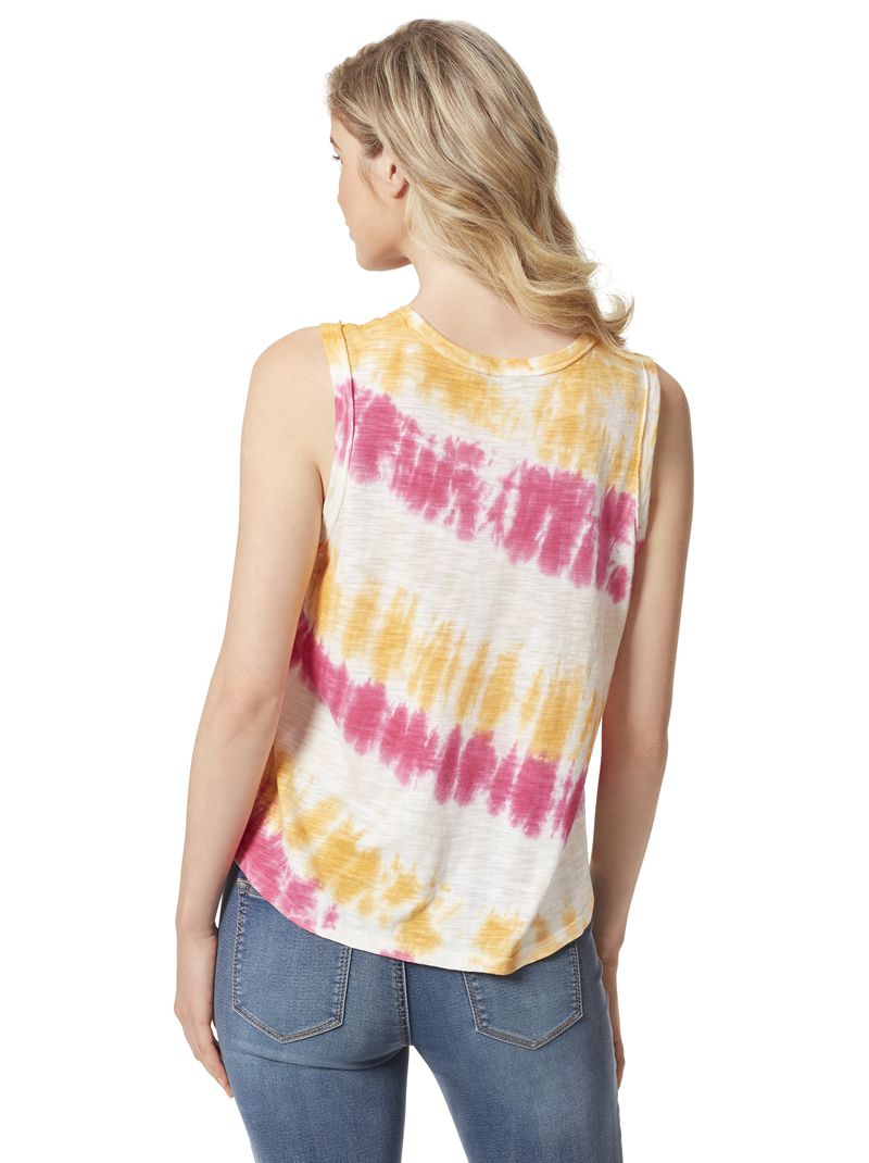 Tops Jessica Simpson Knox Feminino Branco Amarelas Roxo | 04276BGEJ