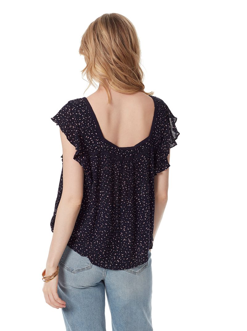 Tops Jessica Simpson Lauryn Feminino Pretas | 59014YVUB