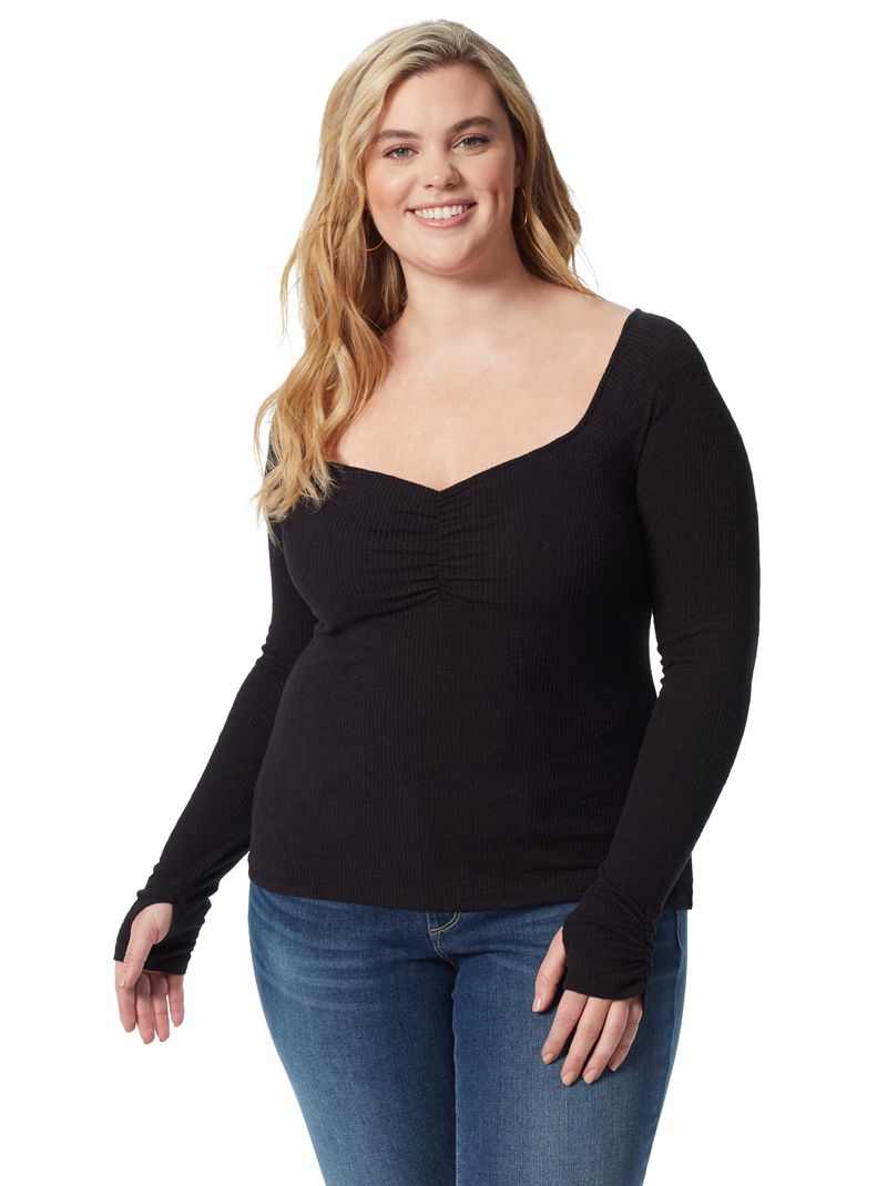 Tops Jessica Simpson Marlowe Feminino Pretas | 14058CQVH