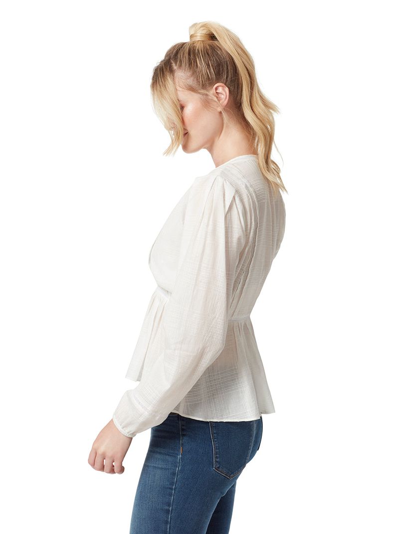 Tops Jessica Simpson Miranda Blouse Feminino Branco | 37502YFPN