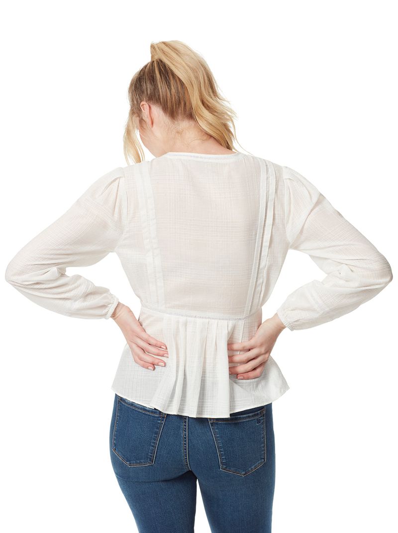 Tops Jessica Simpson Miranda Blouse Feminino Branco | 37502YFPN