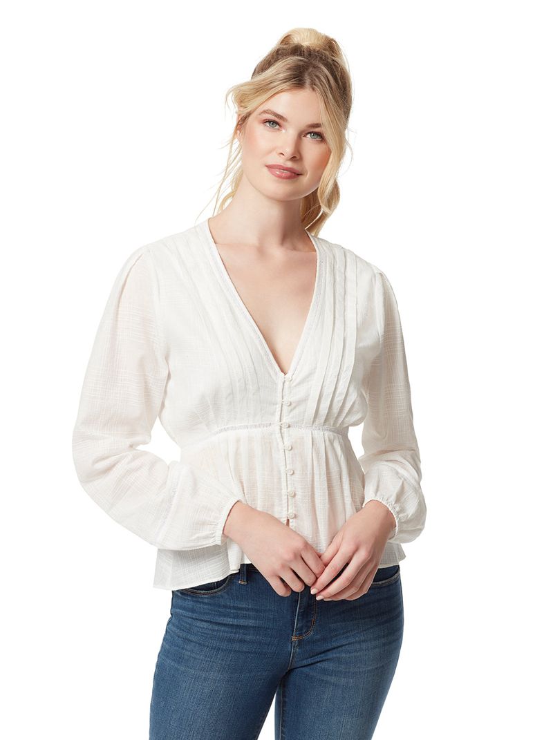 Tops Jessica Simpson Miranda Blouse Feminino Branco | 37502YFPN