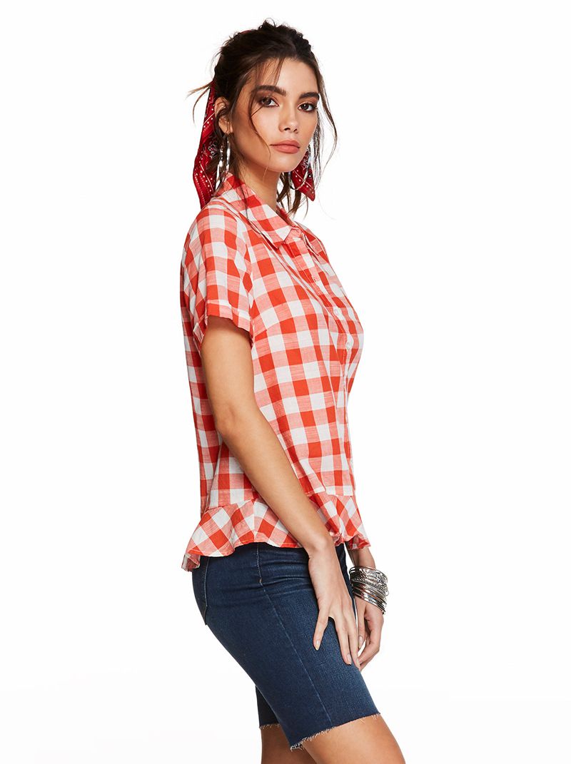 Tops Jessica Simpson Nellie Feminino Branco Laranja | 80391WFDC