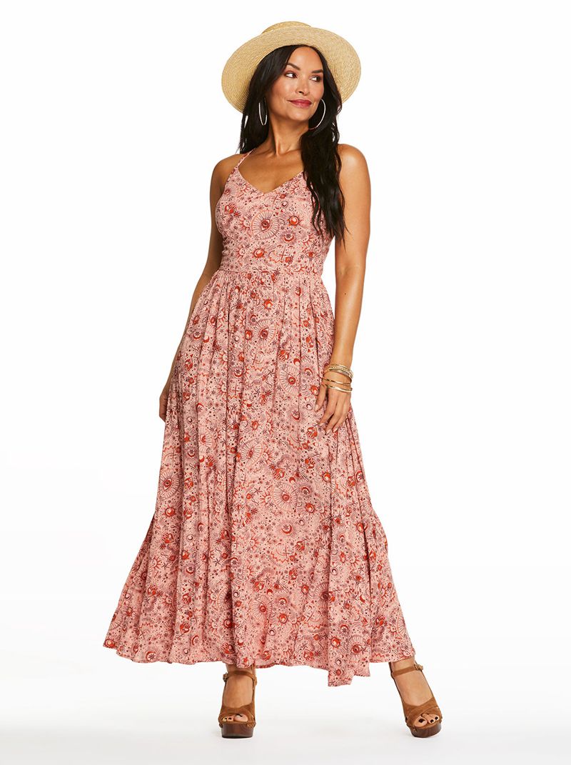 Vestidos Jessica Simpson Clia Cami Feminino Coral | 57143FCQH