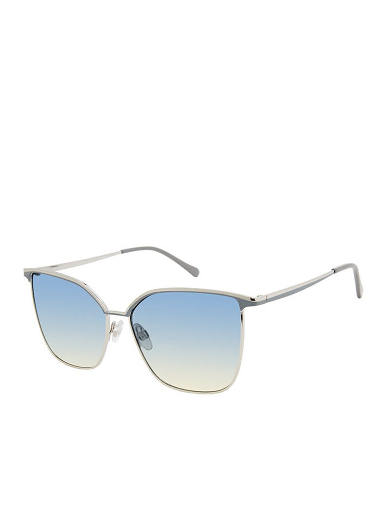 Óculos De Sol Jessica Simpson Oversized Metal Cat-Eye Feminino Prateadas Cinzentas | 94512WRCA